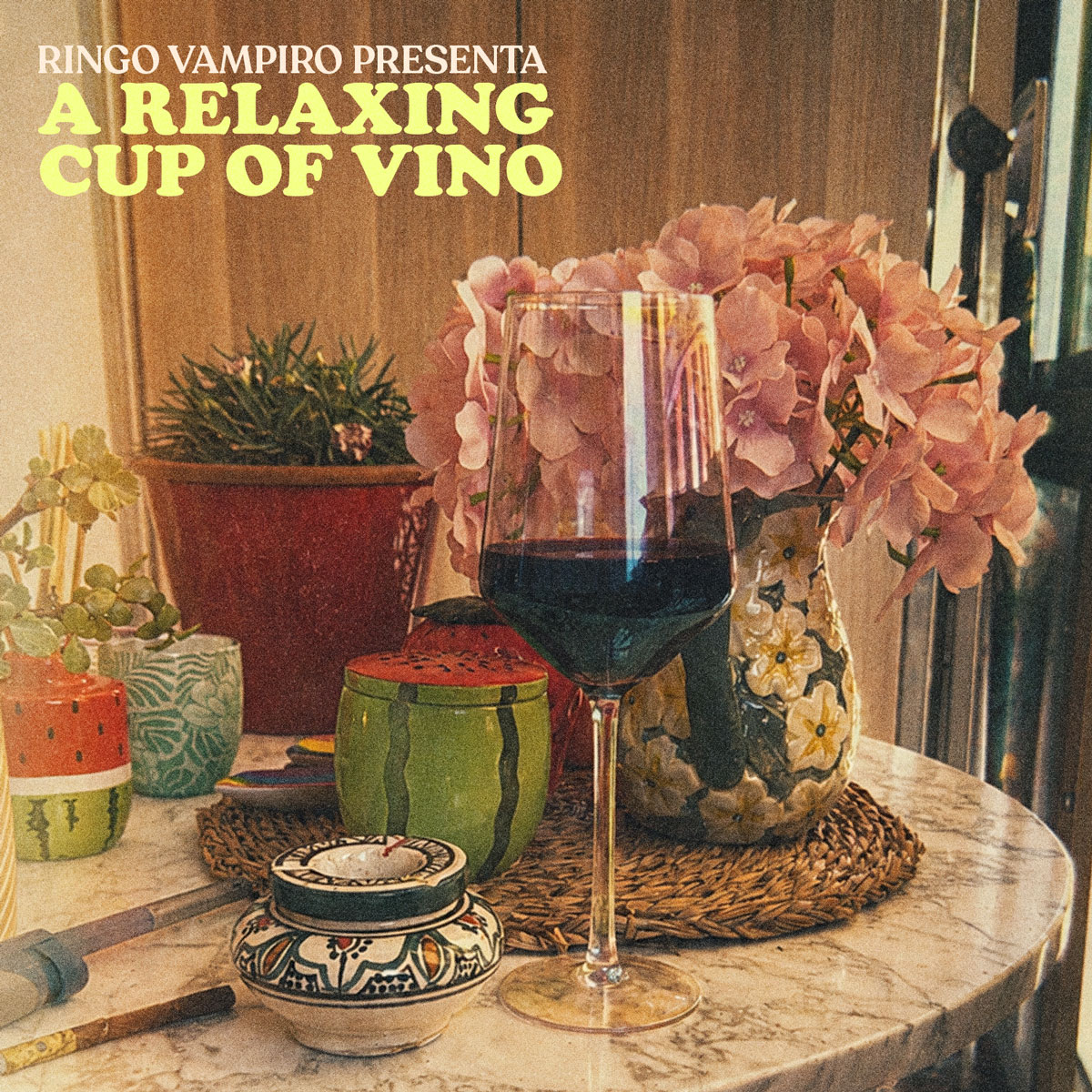 A relaxing cup of vino